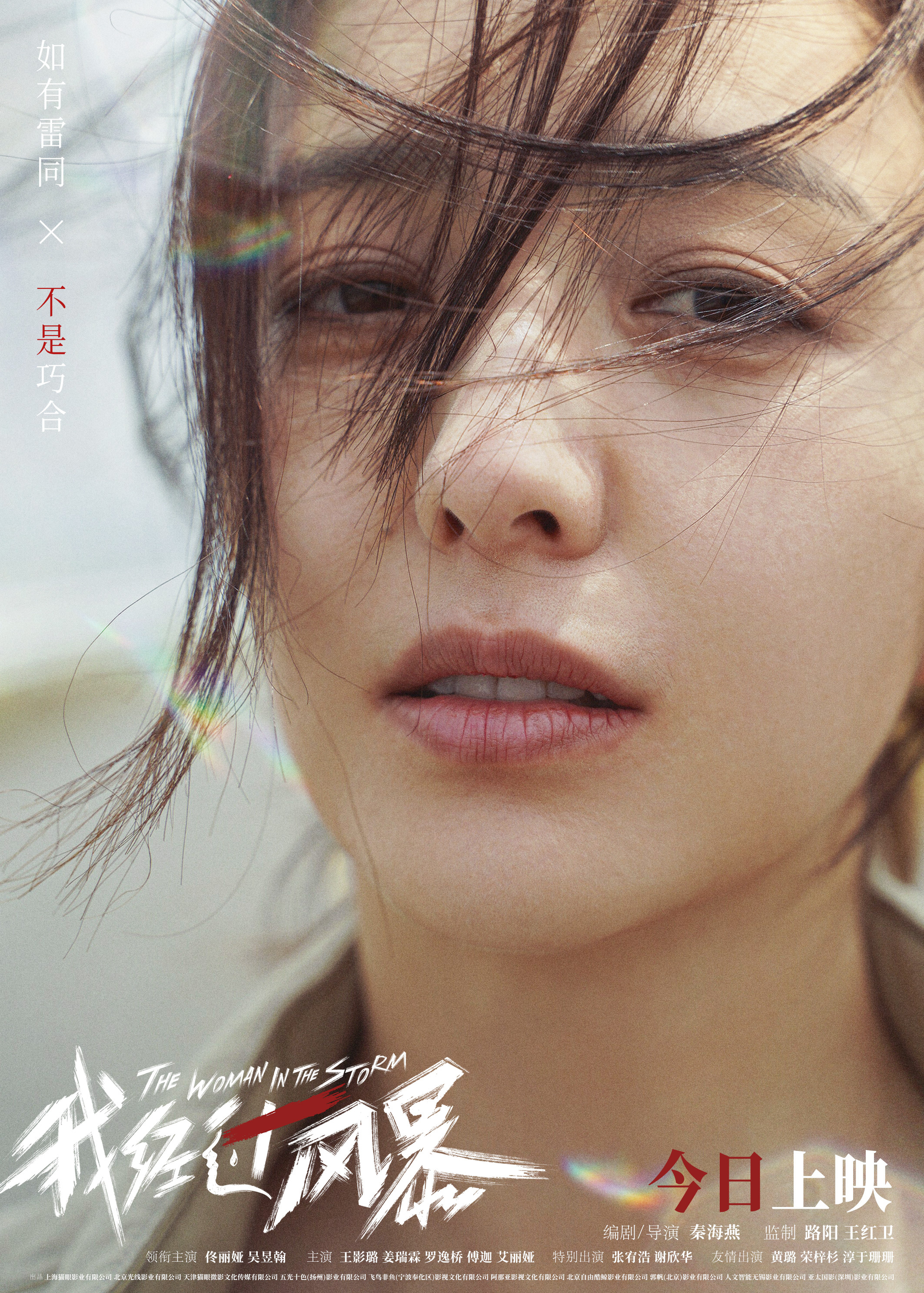 佟丽娅新片《我经过风暴》发布上映海报，惊呆观众！看醒恋爱脑！