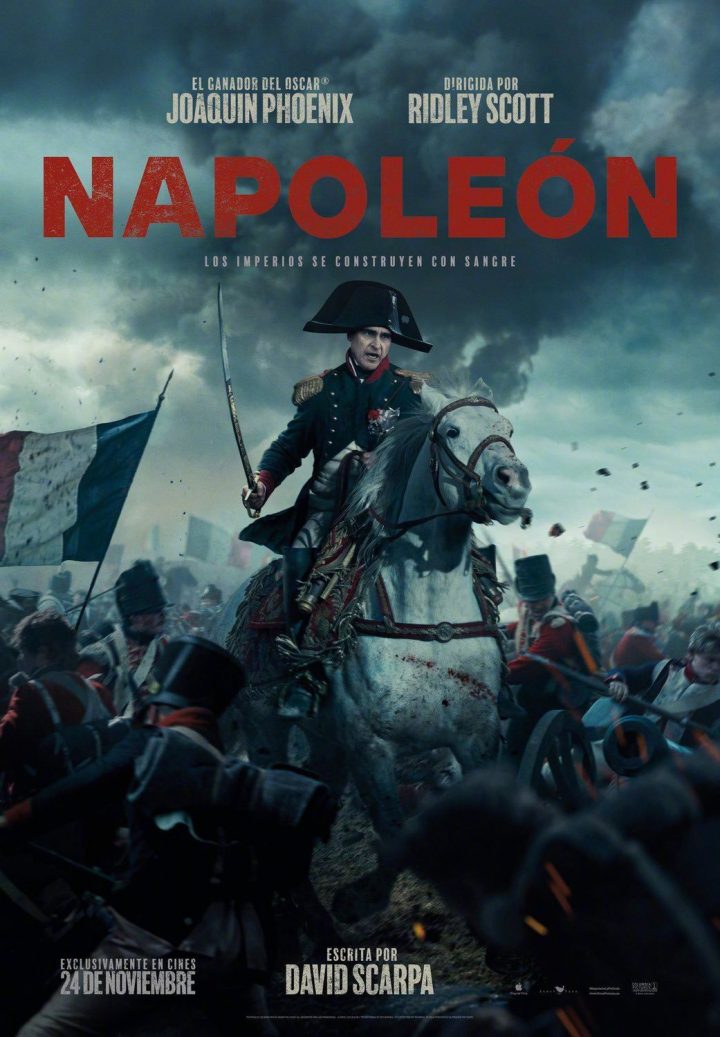 《拿破仑》曝法国版海报：骑战马再现经典世界名画