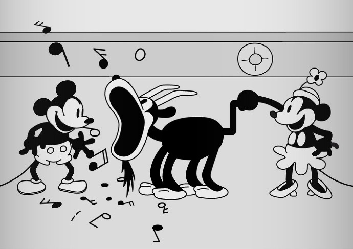 迪士尼早期黑白米老鼠版权过期，大众享有免费使用权