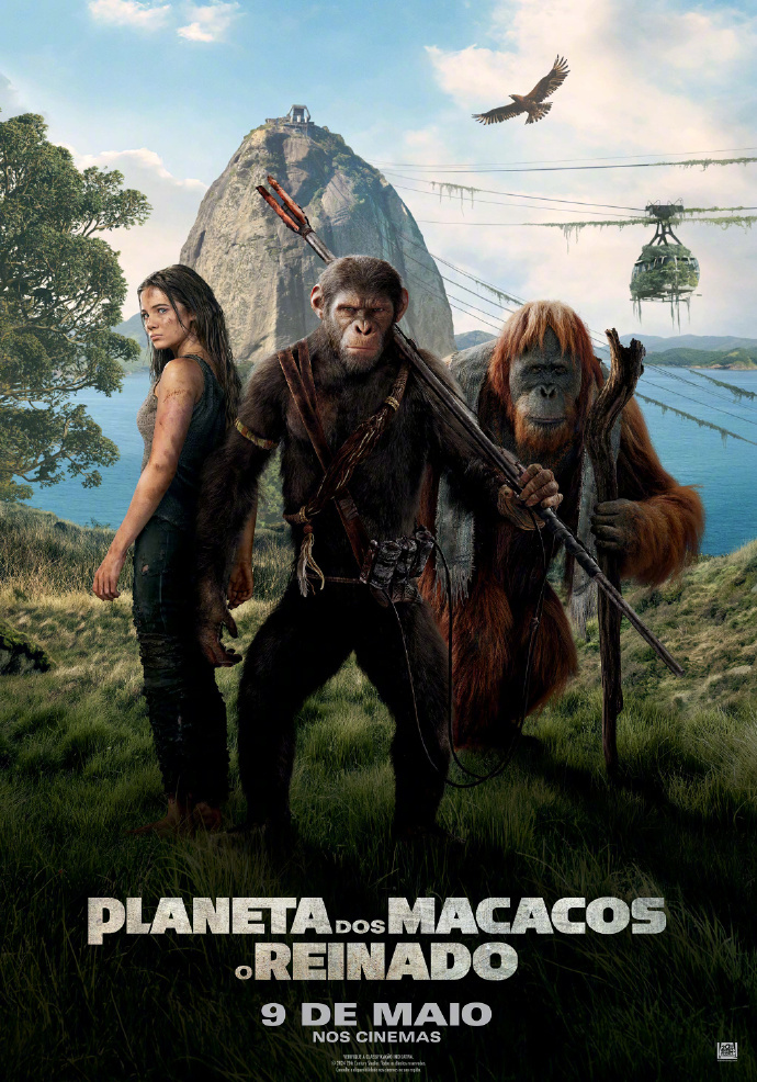 人猿合作冒险，《猩球崛起：新世界》发布全新海报